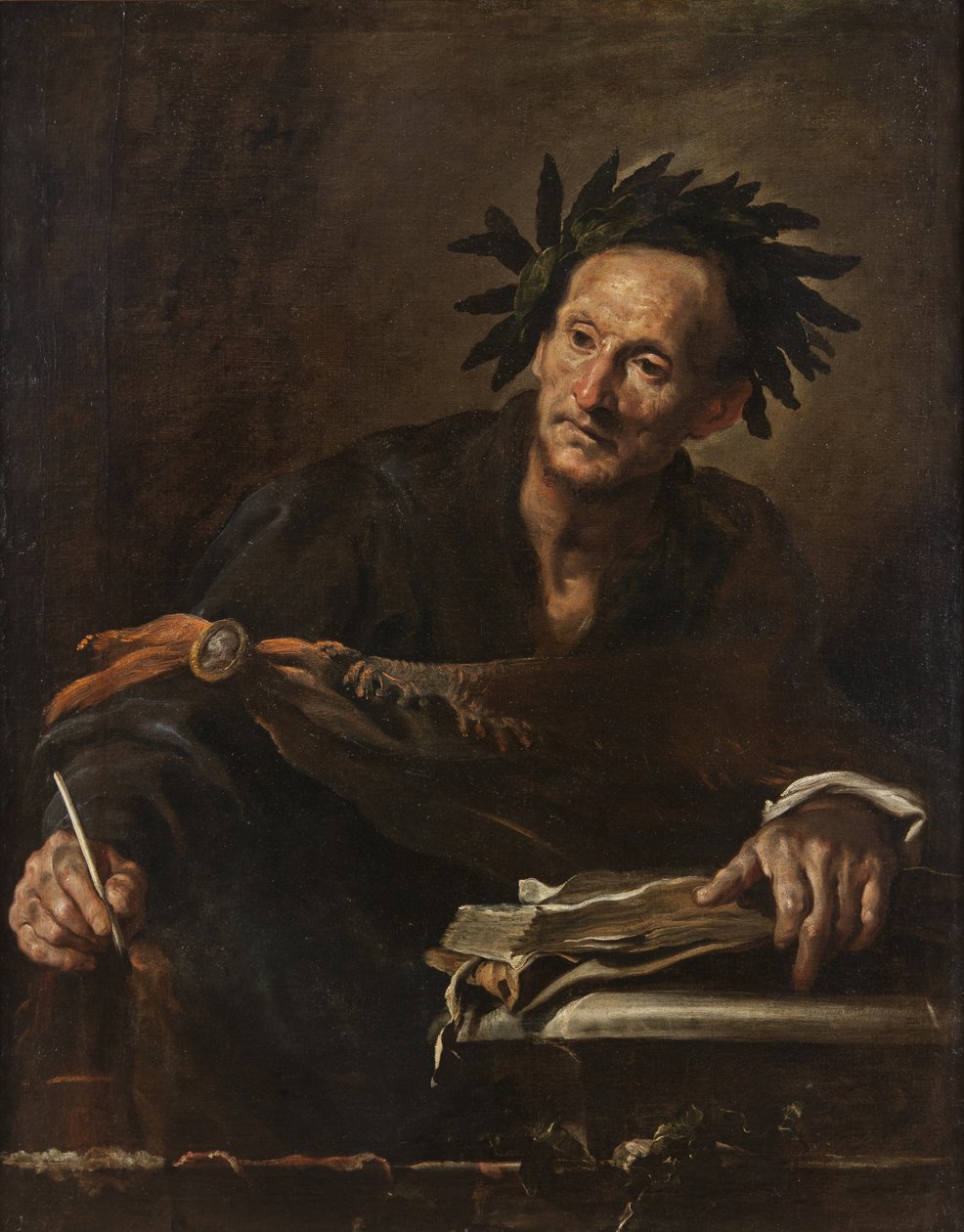 En skald från antiken, c.1620-1 av Domenico Fetti or Feti