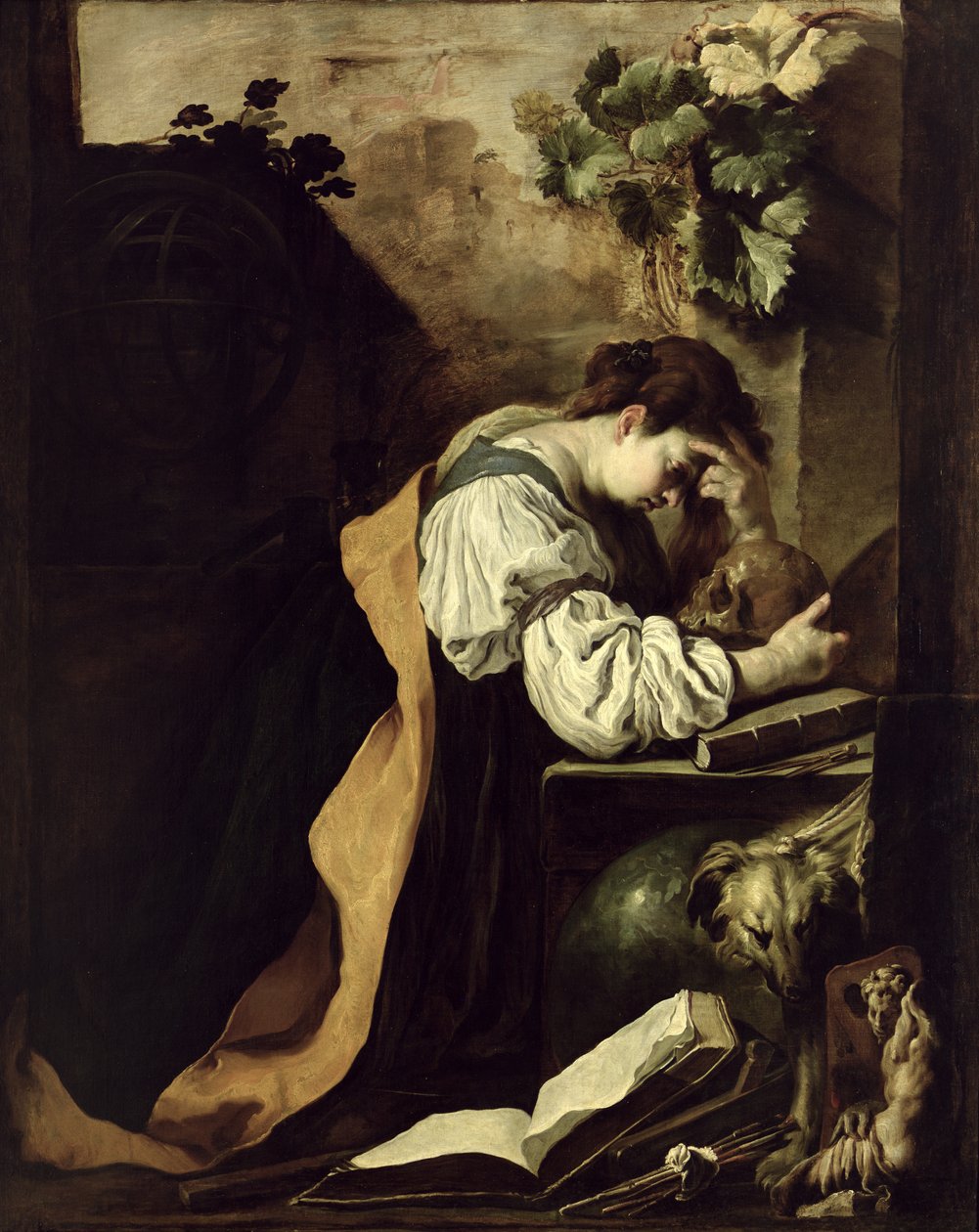 Meditation av Domenico Fetti or Feti