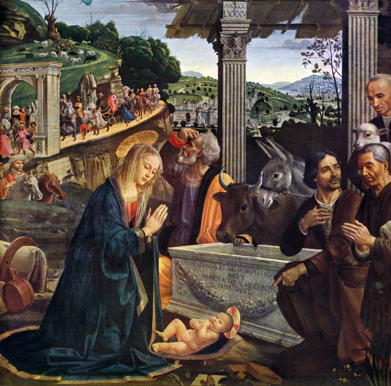Herdarnas tillbedjan av Domenico Ghirlandaio