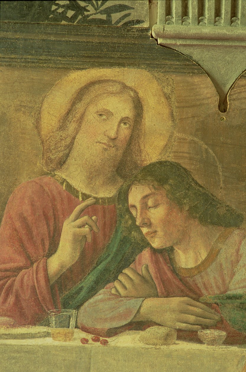 Kristi huvud, från den sista måltiden, 1480 av Domenico Ghirlandaio