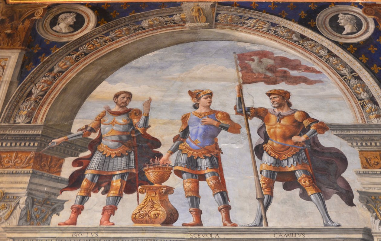 Utsmyckning av Sala dei Gigli, 1482-1484 av Domenico Ghirlandaio