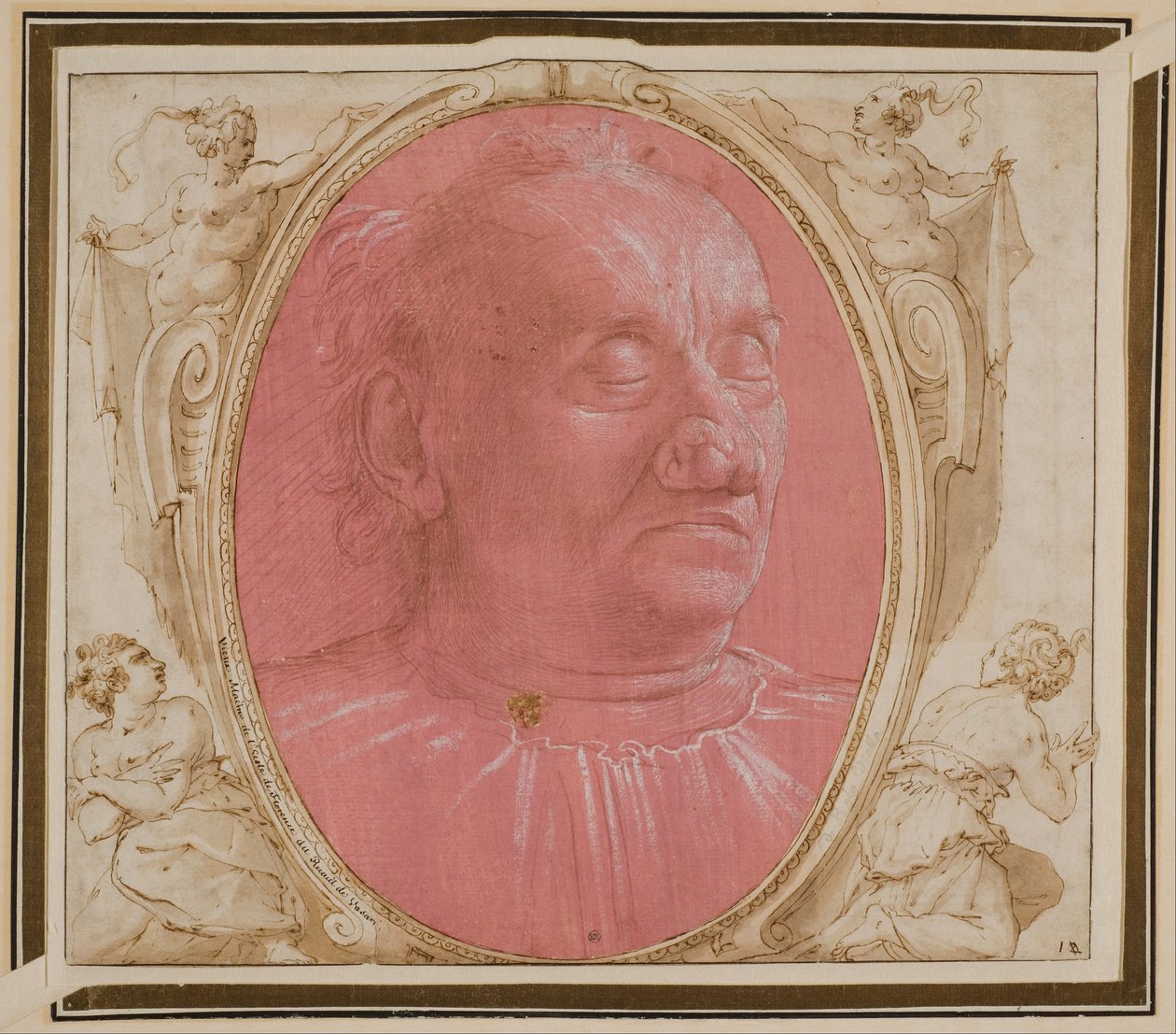 Huvudet av en gammal man av Domenico Ghirlandaio