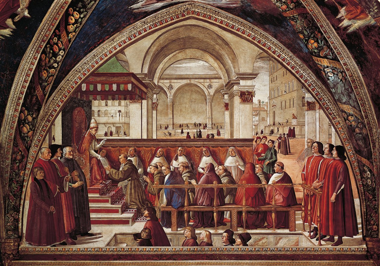 Berättelser om den helige Franciskus av Assisi av Domenico Ghirlandaio