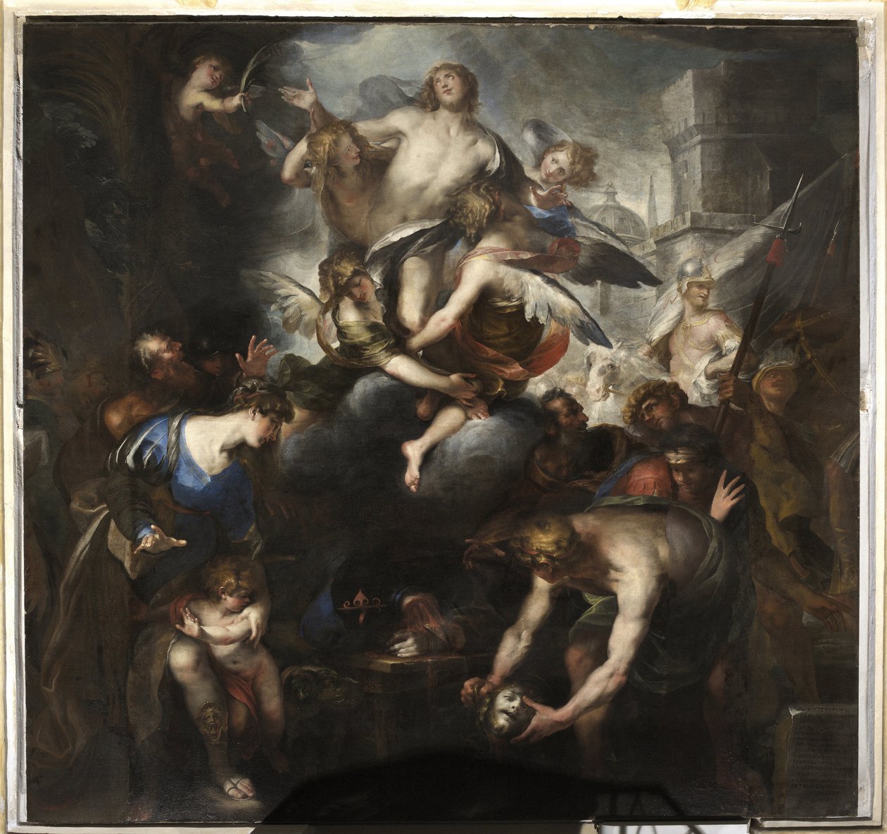 Martyrdom and Glory Of James, son till Zebedee av Domenico I Piola