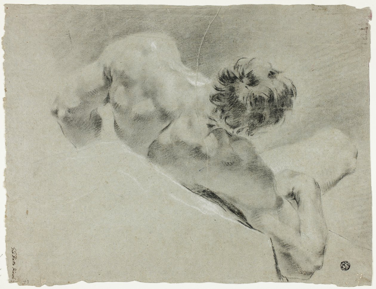 Manlig nakenbild sedd bakifrån av Domenico Maggiotto