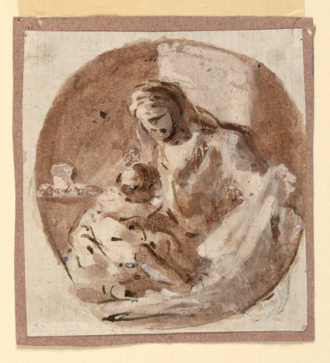 Madonna och barn av Domenico Mondo