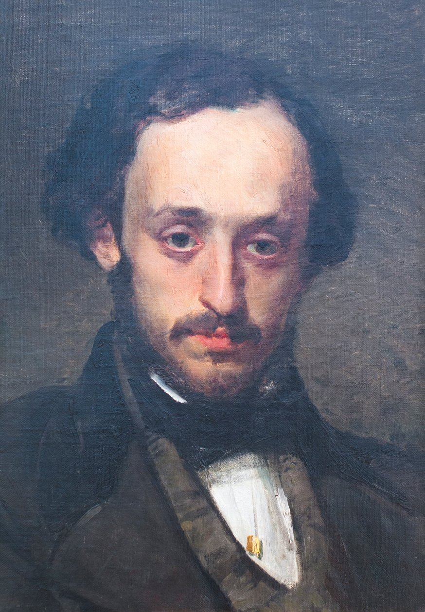 Pasquale Villari som ung av Domenico Morelli
