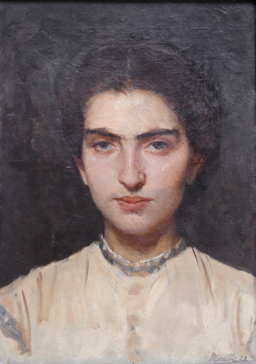 Porträtt av Concettina av Domenico Morelli