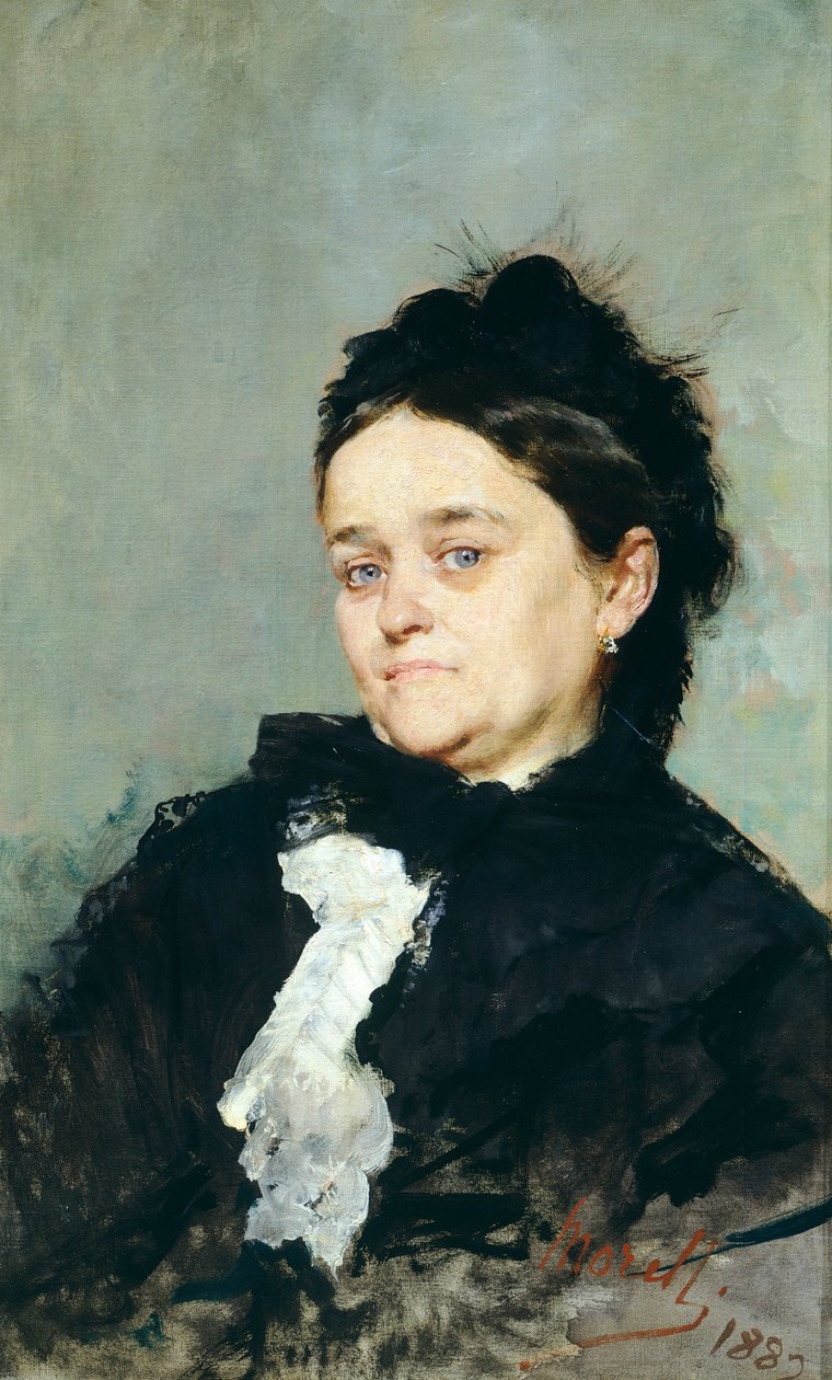 Porträtt av Virginia Villari, av Domenico Morelli av Domenico Morelli