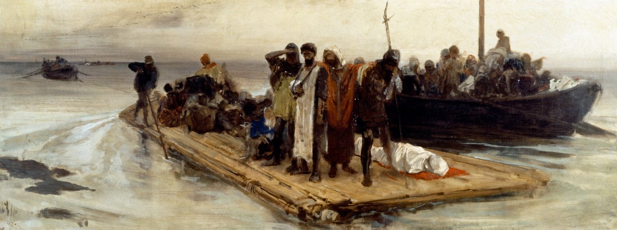 Flyktingar från Aquileia av Domenico Morelli