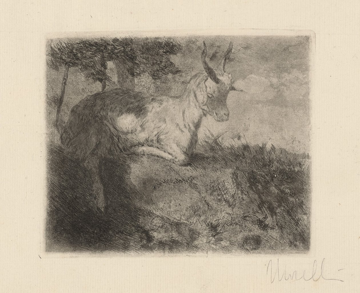 Den lilla geten (La capretta) av Domenico Morelli