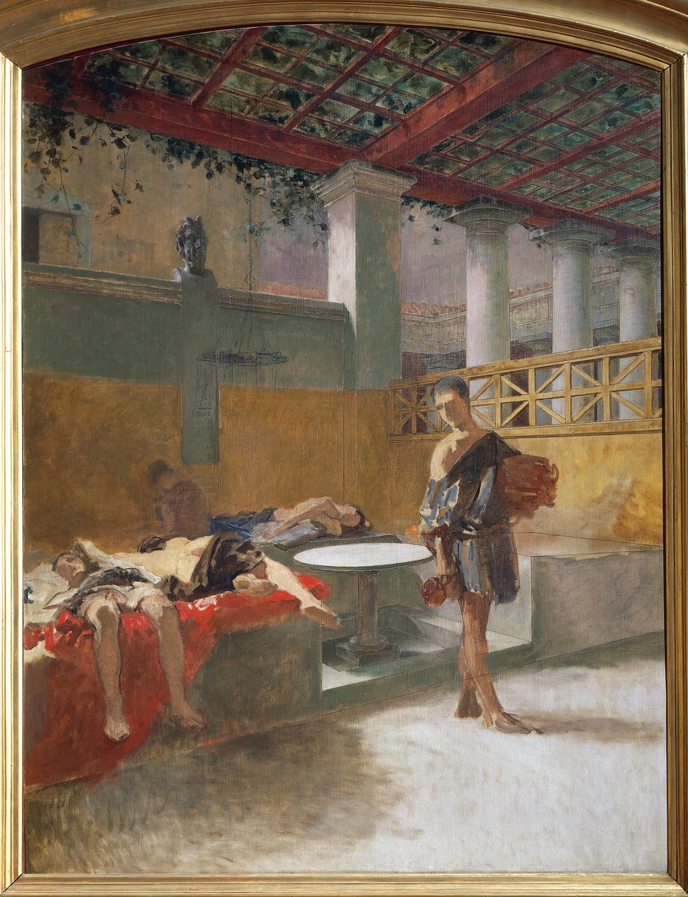 The Triclinium after the Orgy, c.1860 (olja på duk) av Domenico Morelli