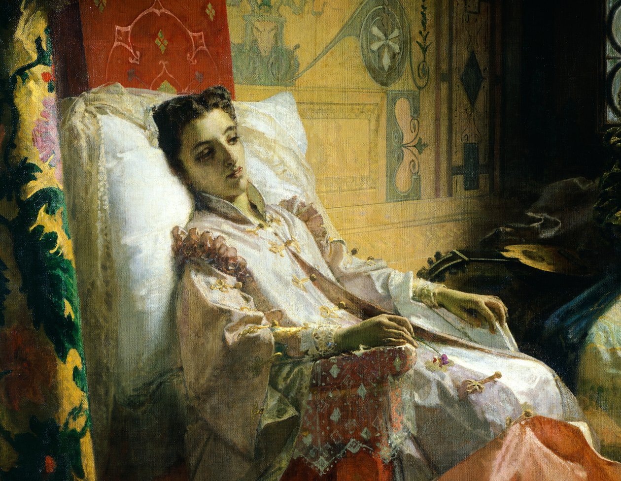 Torquato Tasso läser Liberated Jerusalem to Eleonora d