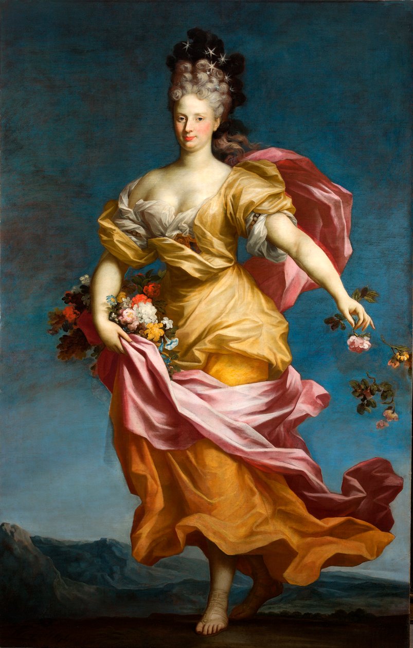 Paola Maria Lomellini Adorno som Flora, ca 1699 (olja på duk) av Domenico Parodi