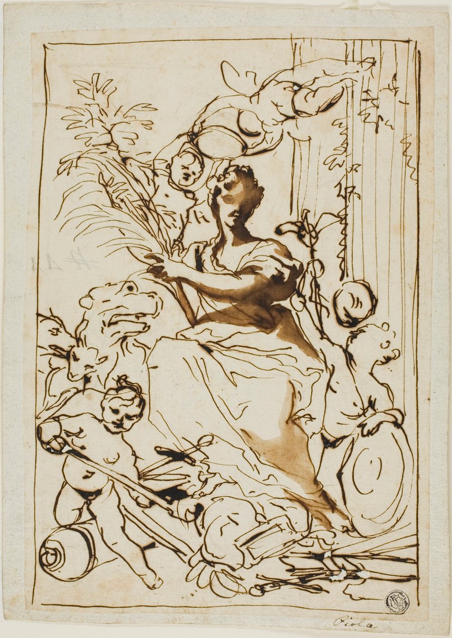 Allegori över segern av Domenico Piola