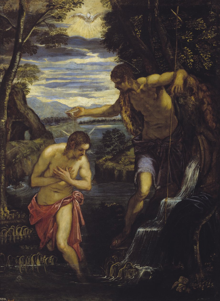Kristi dop av Domenico Robusti Tintoretto