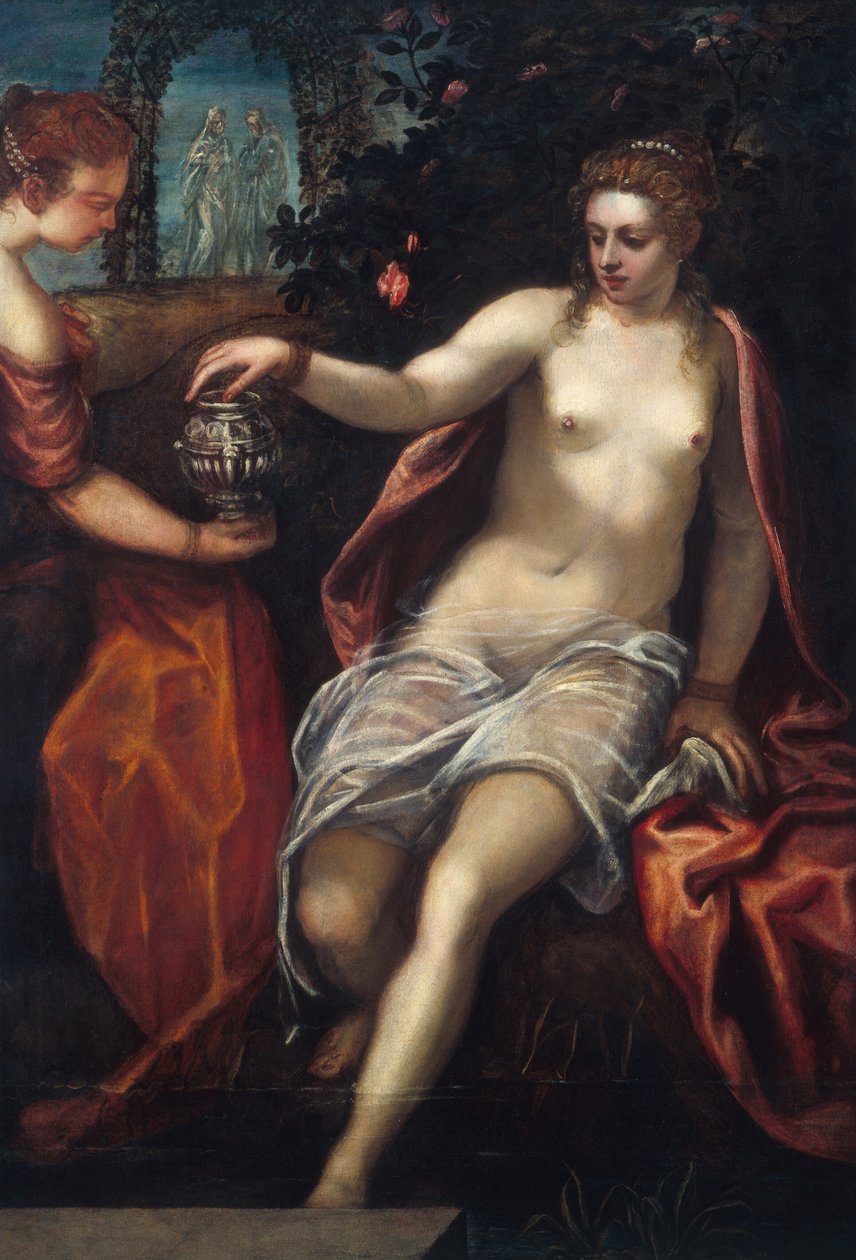 Susanna, ca. 1580-talet. av Domenico Tintoretto