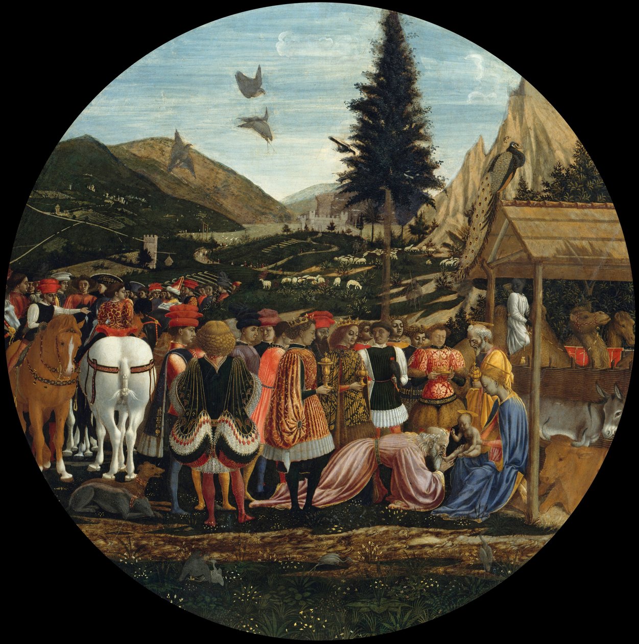 Tyska: Die Anbetung der Könige Magiernas tillbedjan av Domenico Veneziano