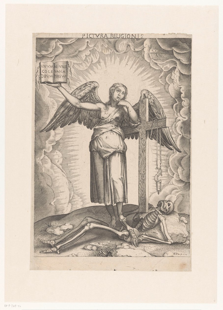 Allegori om tro Pictura religionis (titel på objekt) av Domenico Vito