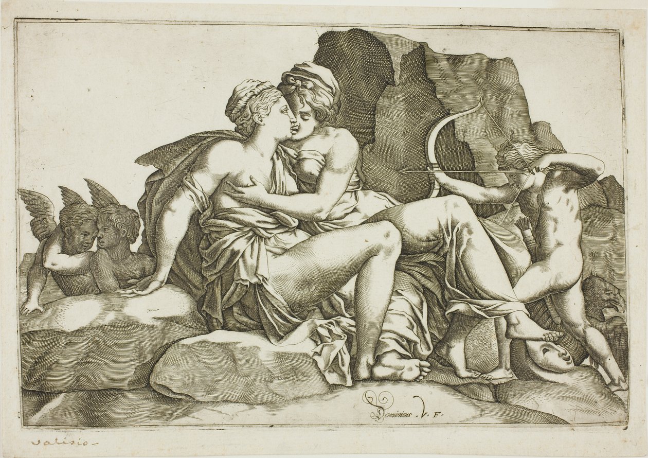 Jupiter och Callisto av Domenico Vito