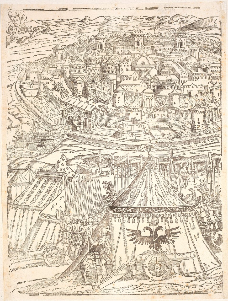 Capture of Goleta in Tunis av Carl V av Domenico dei Franceschi