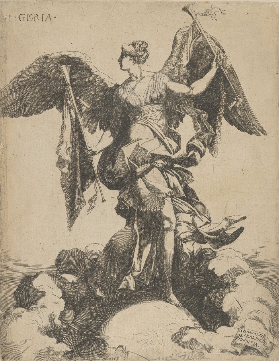 Berömmelse, 1540-50. av Domenico del Barbiere