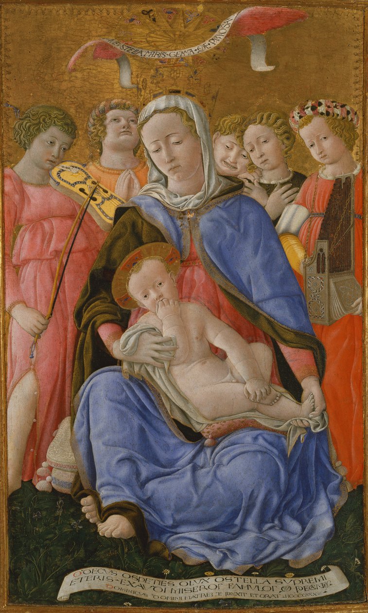 Madonna av ödmjukhet av Domenico di Bartolo