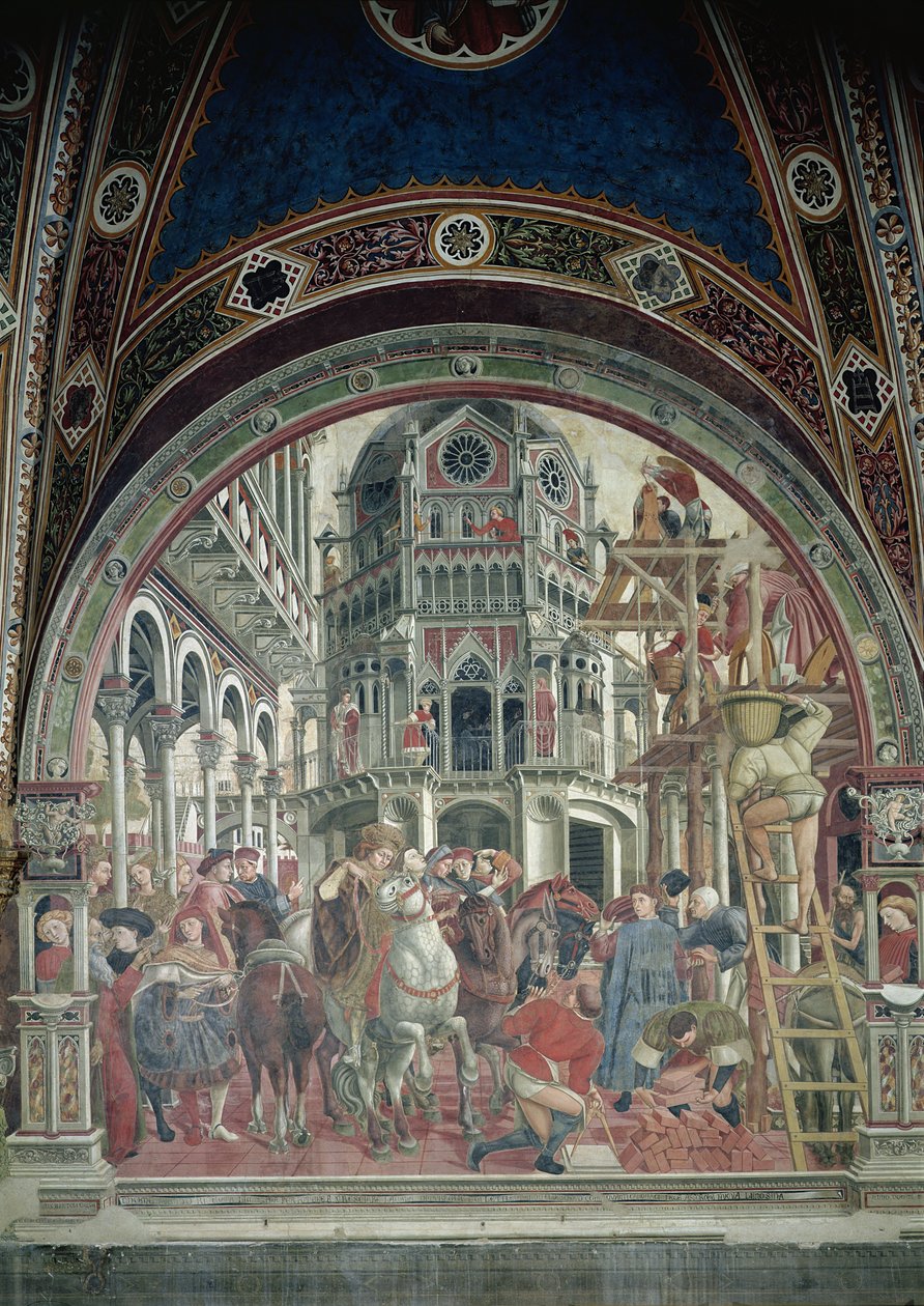 Sjukhusets förlängning, c.1442-43 av Domenico di Bartolo