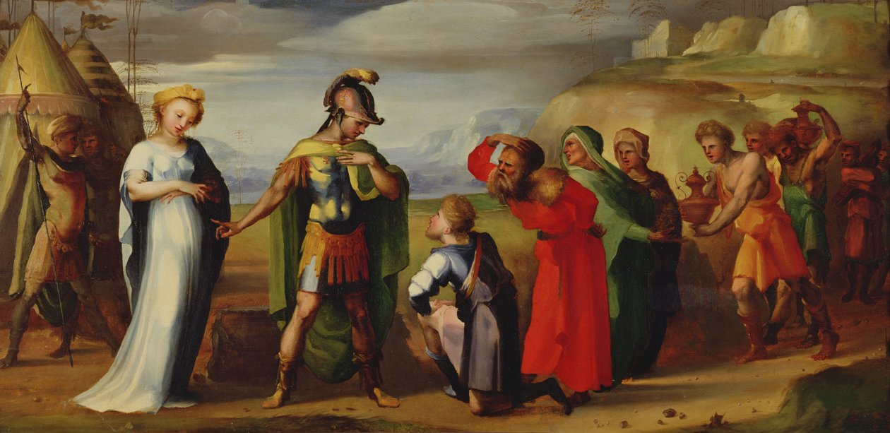 Scipios kontinens (237-183 f.Kr.) av Domenico di Pace Beccafumi  