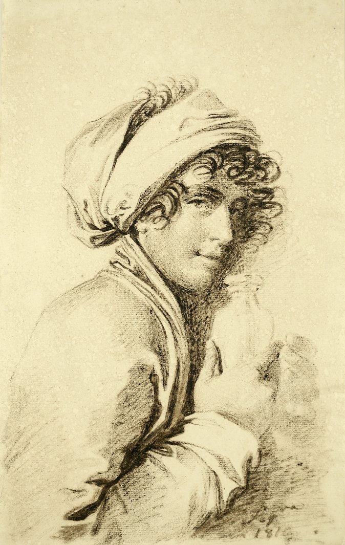 Young woman av Domingos Antonio de Sequeira