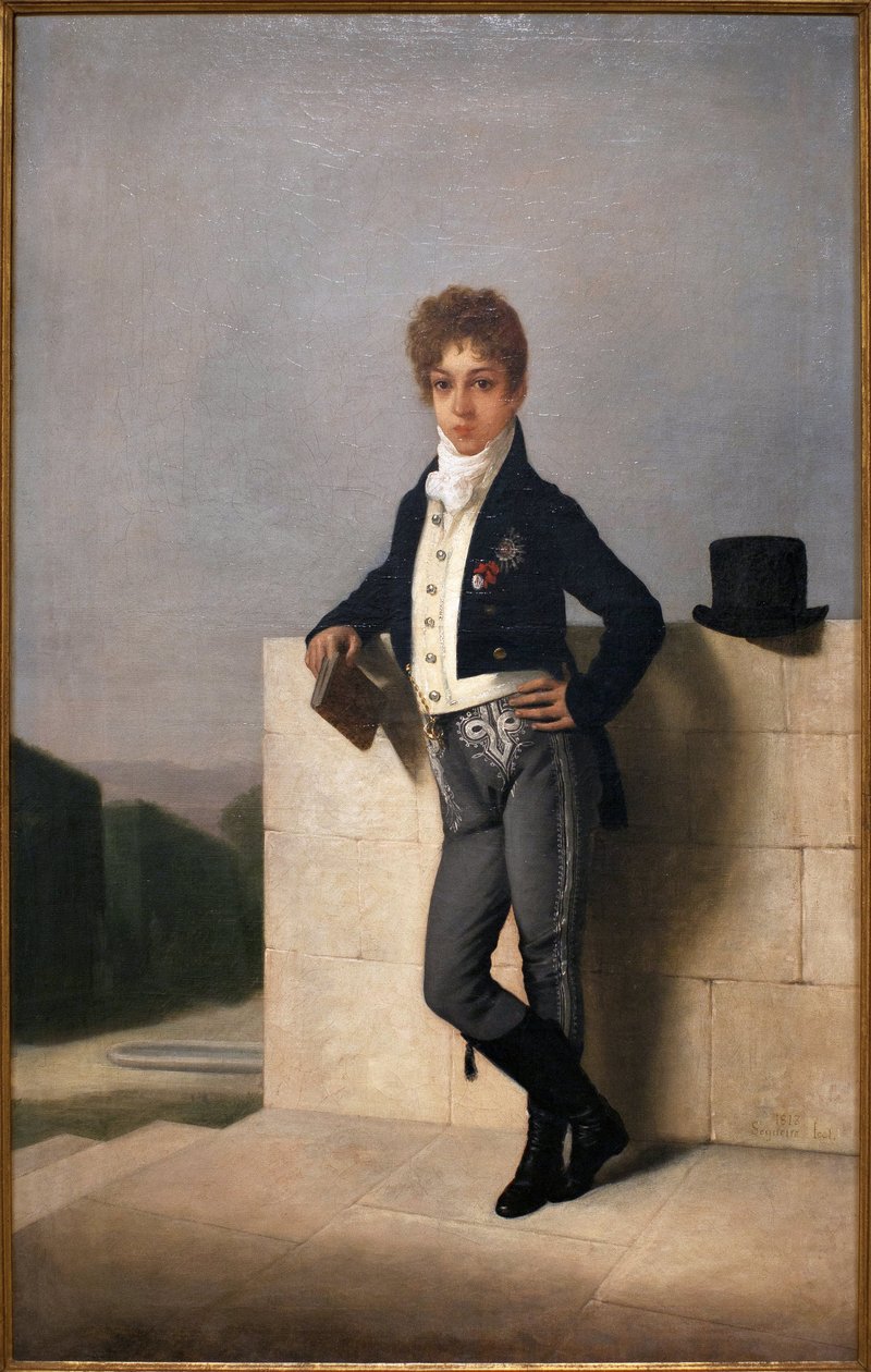 Porträtt av Joao Pedro Quintella, greve av Farrobo (1801-1869) - Målning av Domingos Antonio de Sequeira (1868-1937), olja på duk av Domingos Antonio de Sequeira