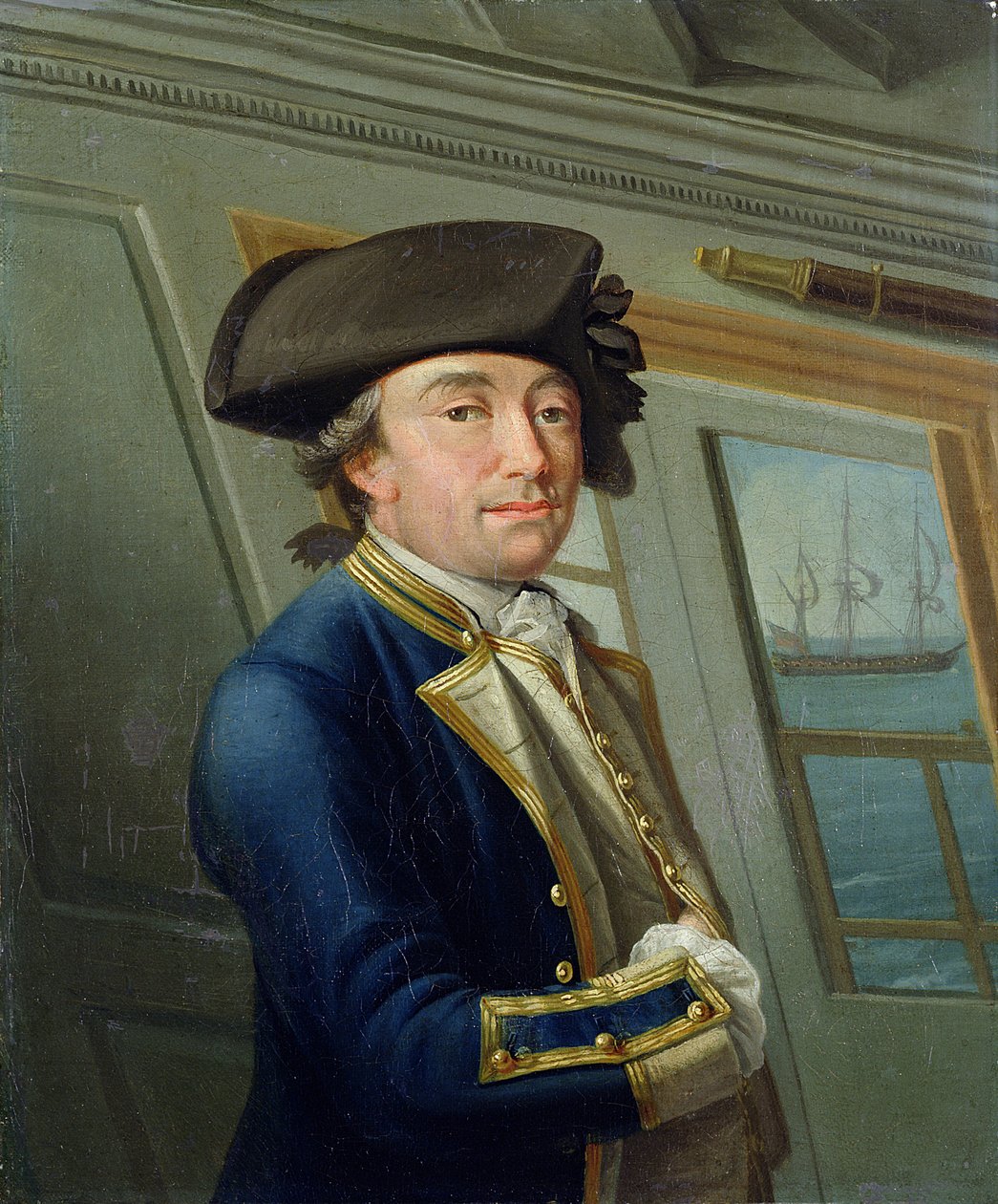 Porträtt av kapten William Locker (1731-1800) 1769 av Dominic Serres