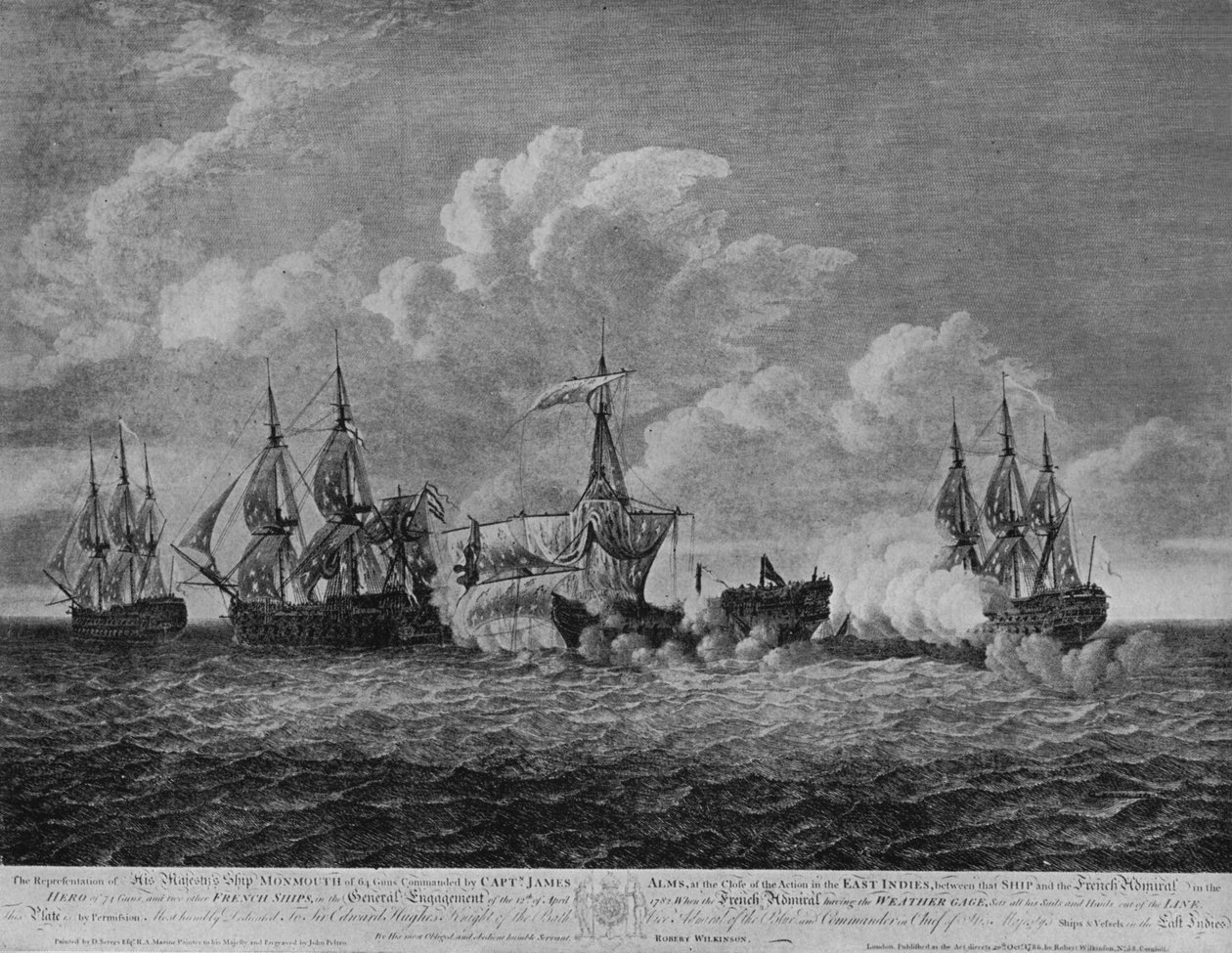 Slaget vid Providien, c1786 av Dominic Serres