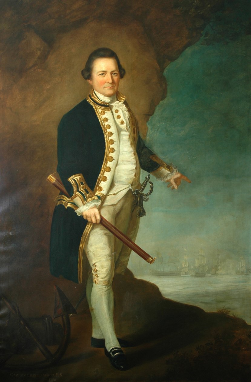 Kapten Wood i Bolling Hall, 1770 av Dominic Serres