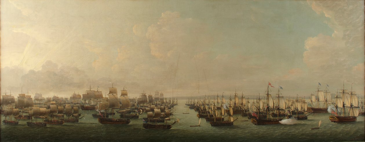 Den engelska eskadern som anföll Havanna 1762 av Dominic Serres