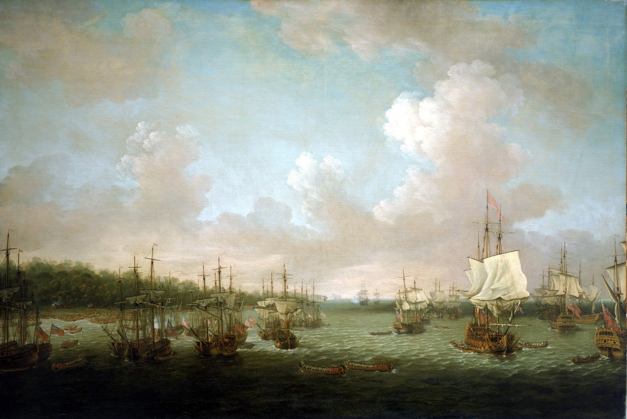 Sjuåriga kriget (1756-1763): Intagandet av Havanna (Kuba) 1762, landstigning av kanoner och reserver den 30 juni, efter att Spanien gått in i konflikten 1761 koncentrerade den brittiska regeringen sina sjöoffensiver mot spanska besittningar i utlandet av Dominic Serres