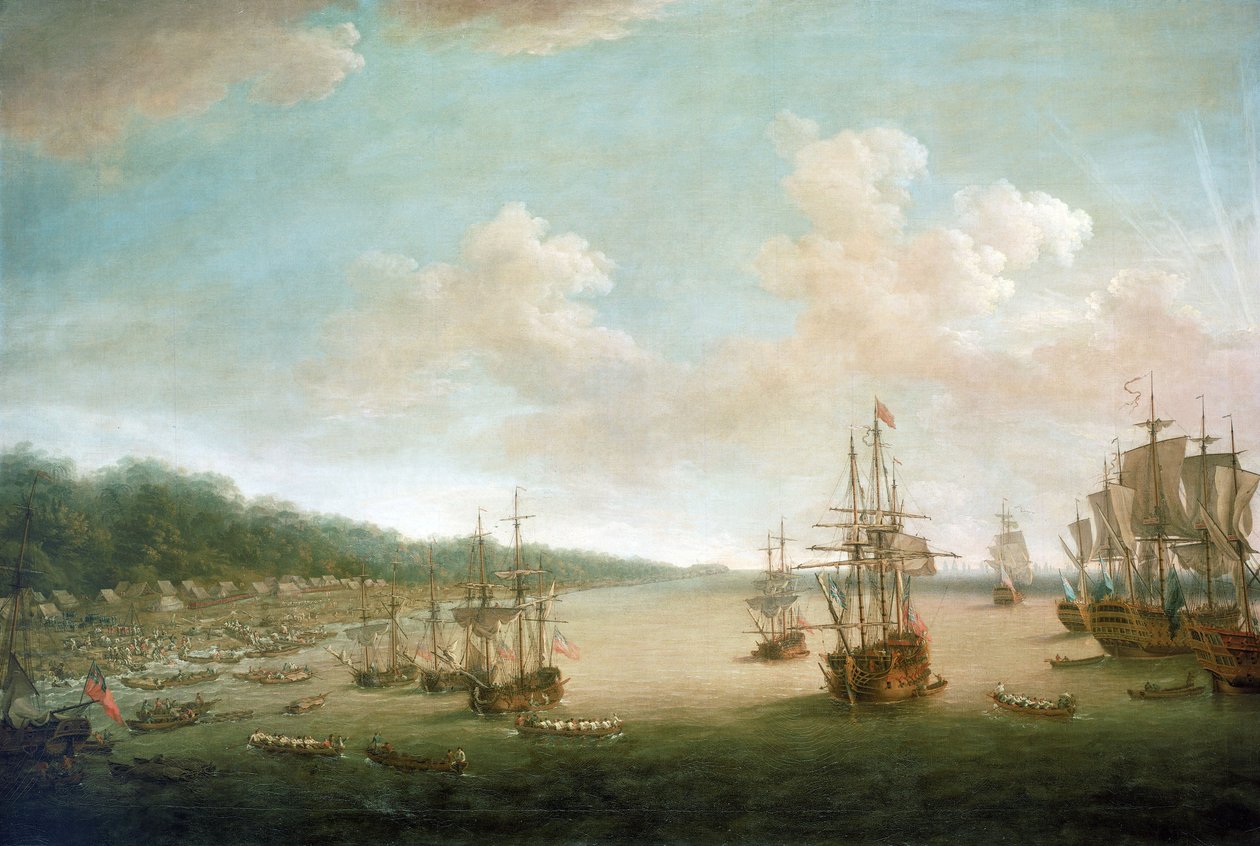 Sjuårskriget (1756-1763): erövringen av Havanna (Kuba) av Dominic Serres