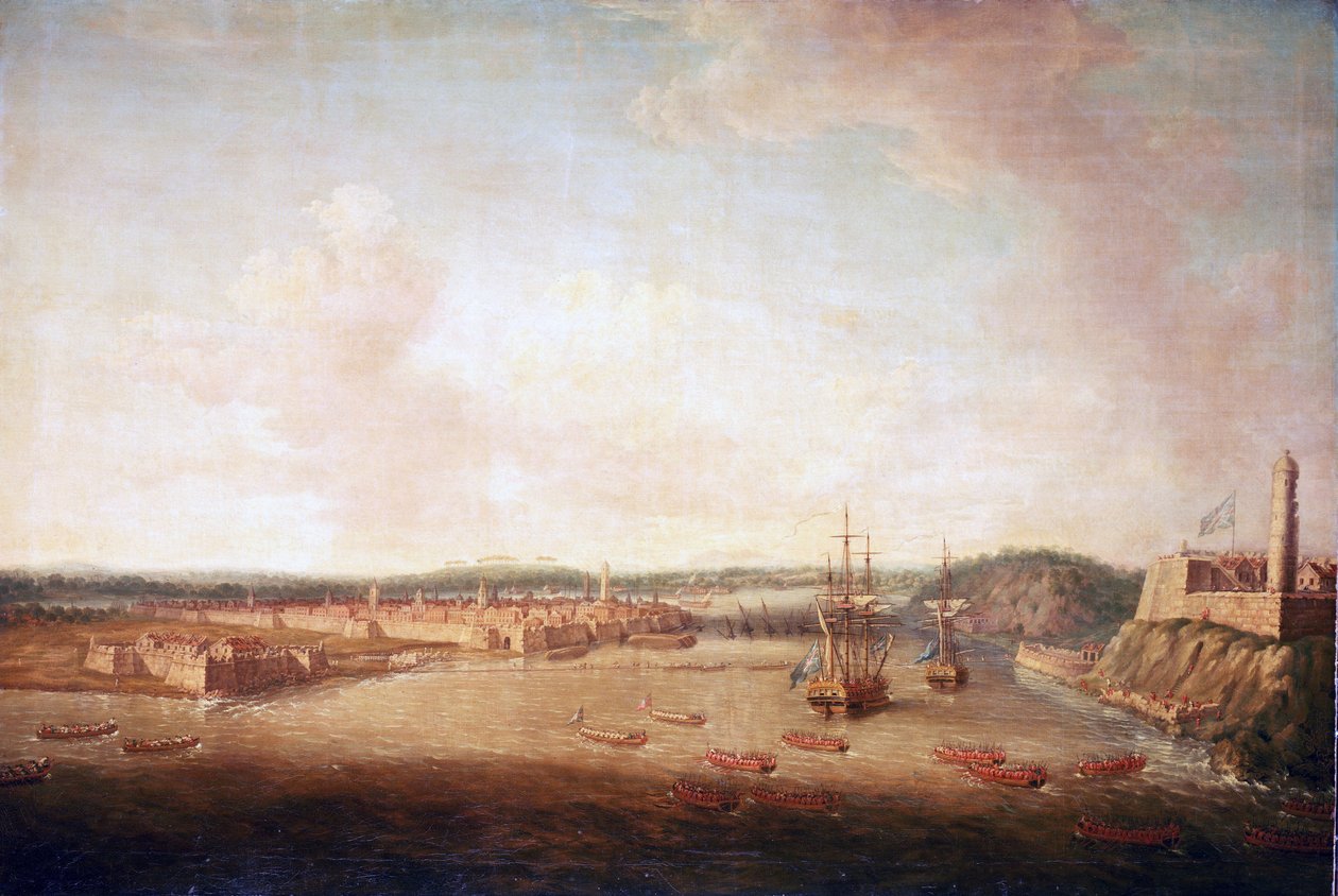 Sjuårskriget (1756-1763): erövringen av Havanna (Kuba), erövringen av staden, den 14 augusti av Dominic Serres