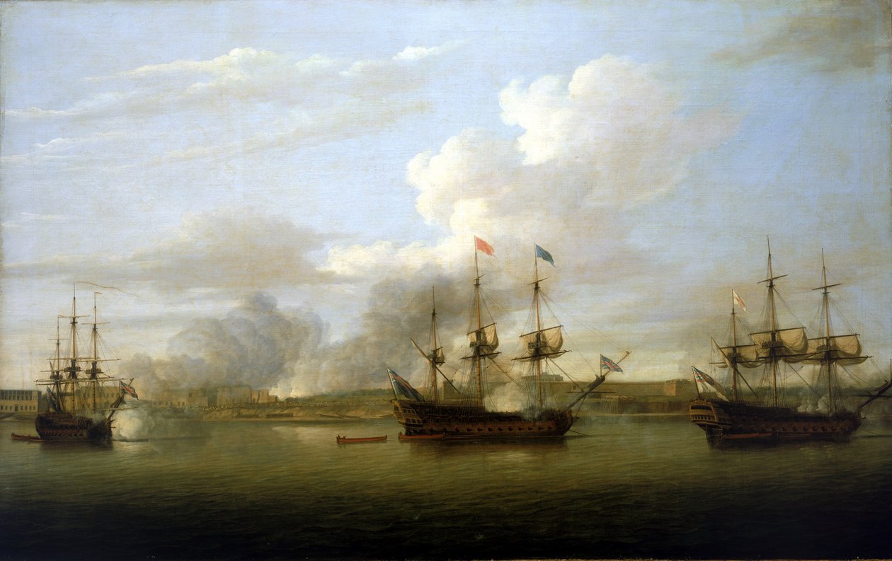Intagningen av Chandernagore, mars 1757 av Dominic Serres