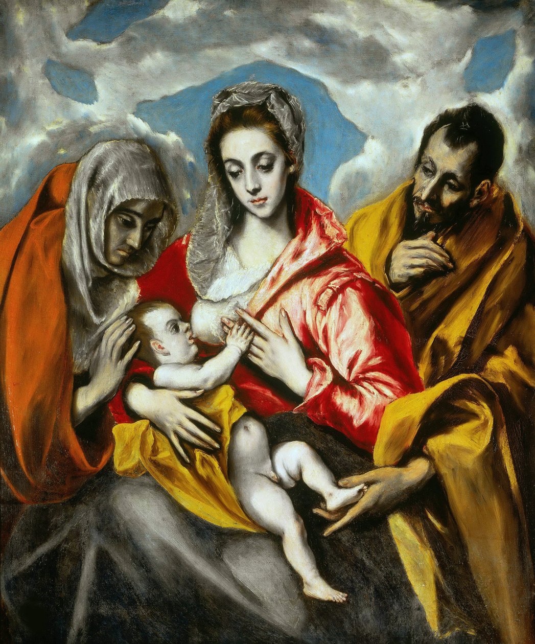 Den heliga familjen, 1595. av Dominico El Greco