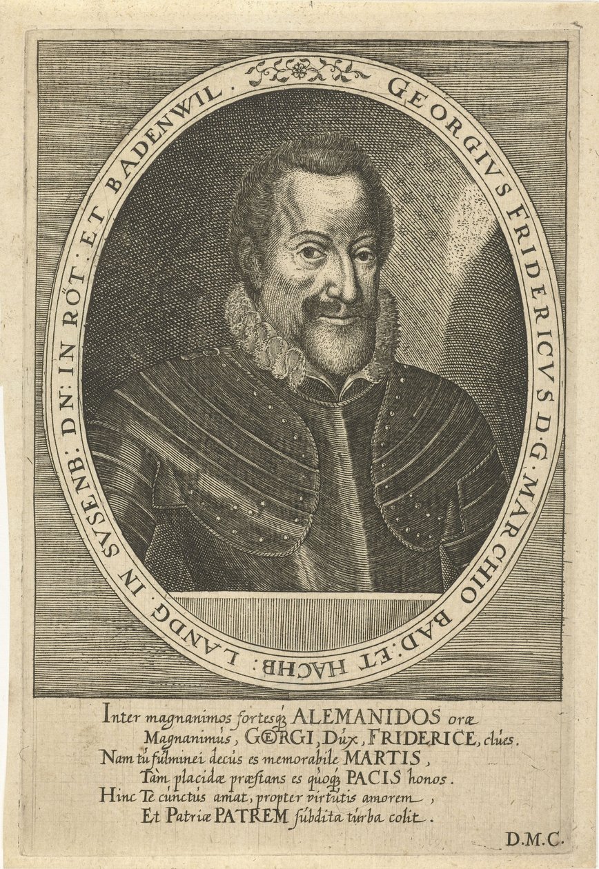 Georg Fredrik av Baden-Durlach 1573-1638, ca. 1610 av Dominicus or Custodis Custos