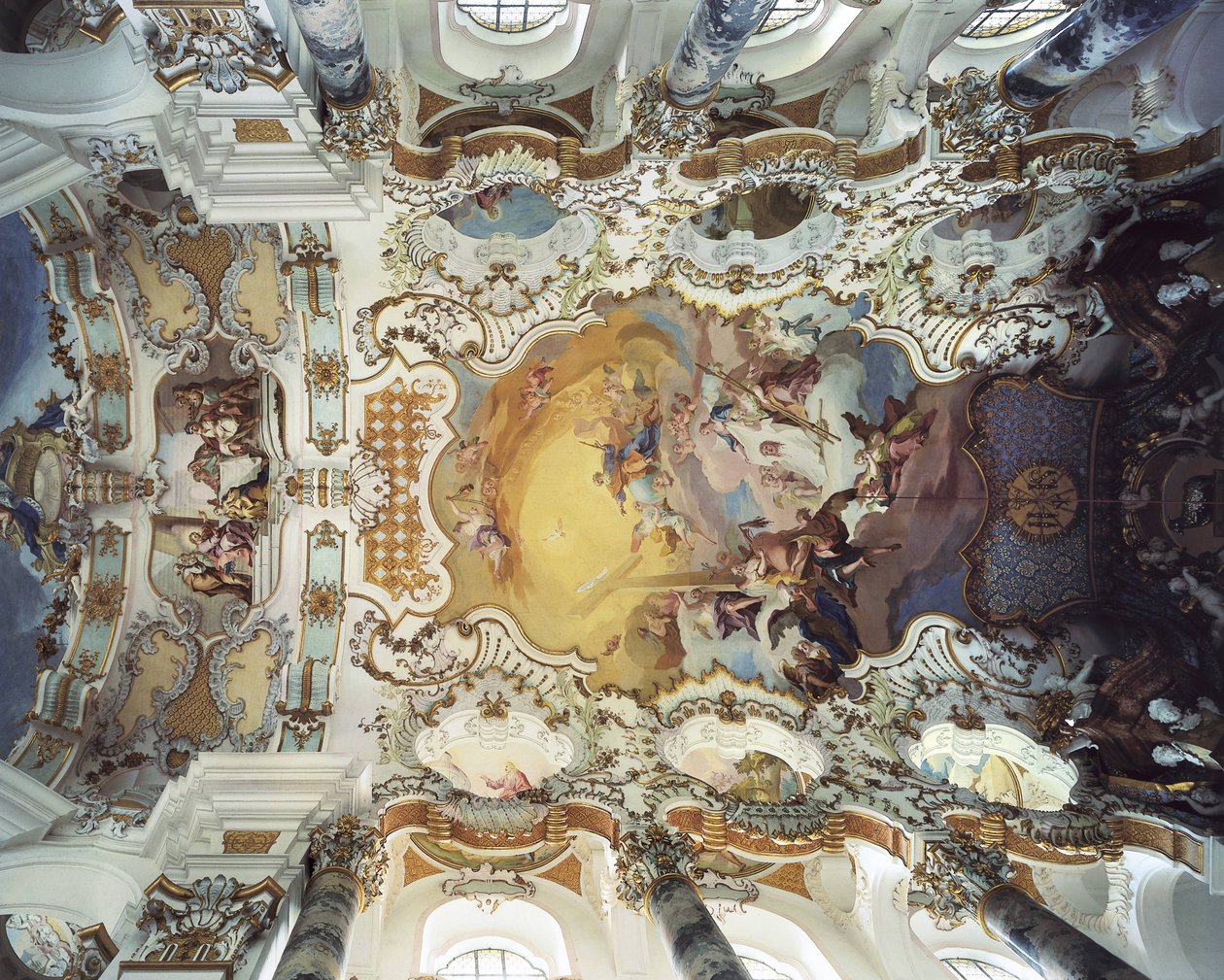 Kristi återkomst (fresco) av Dominikus Zimmermann