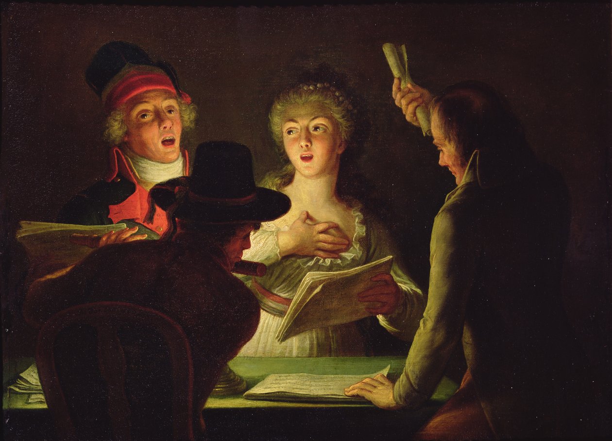 The Marseillaise or, The Patriotic Singers, 1794 av Dominique Doncre