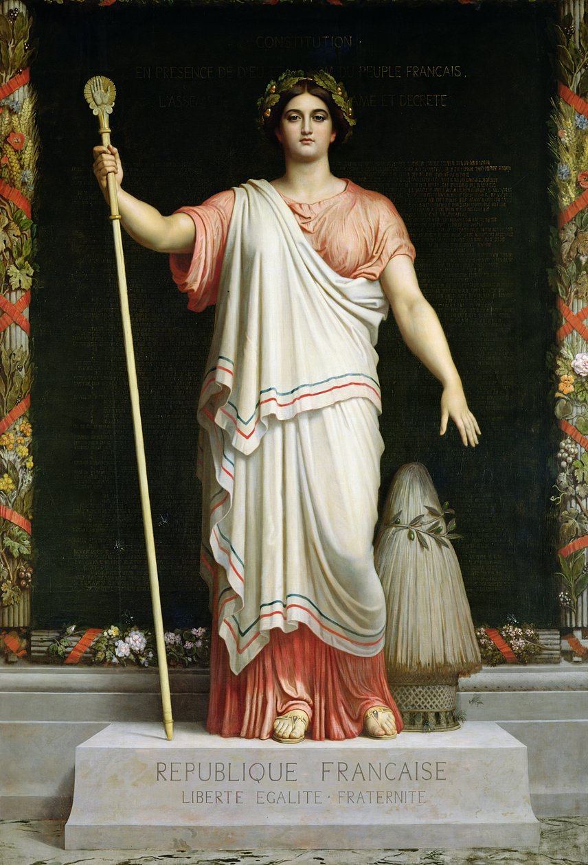 Allegory of the Republic, 1848 swed av Dominique Louis Papety