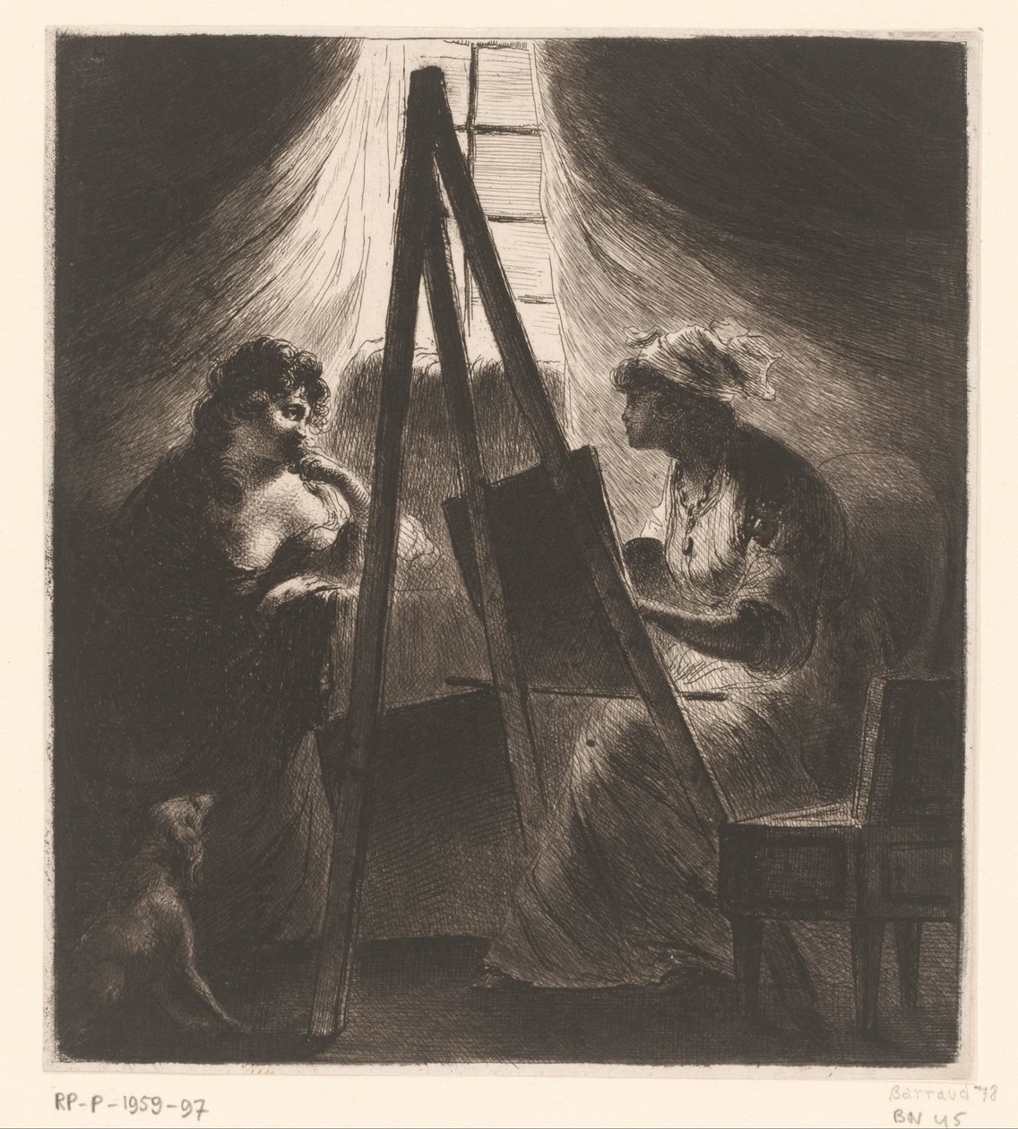Elisabeth Vigée-Le Brun porträtterar en kvinna av Dominique Vivant Denon (baron)