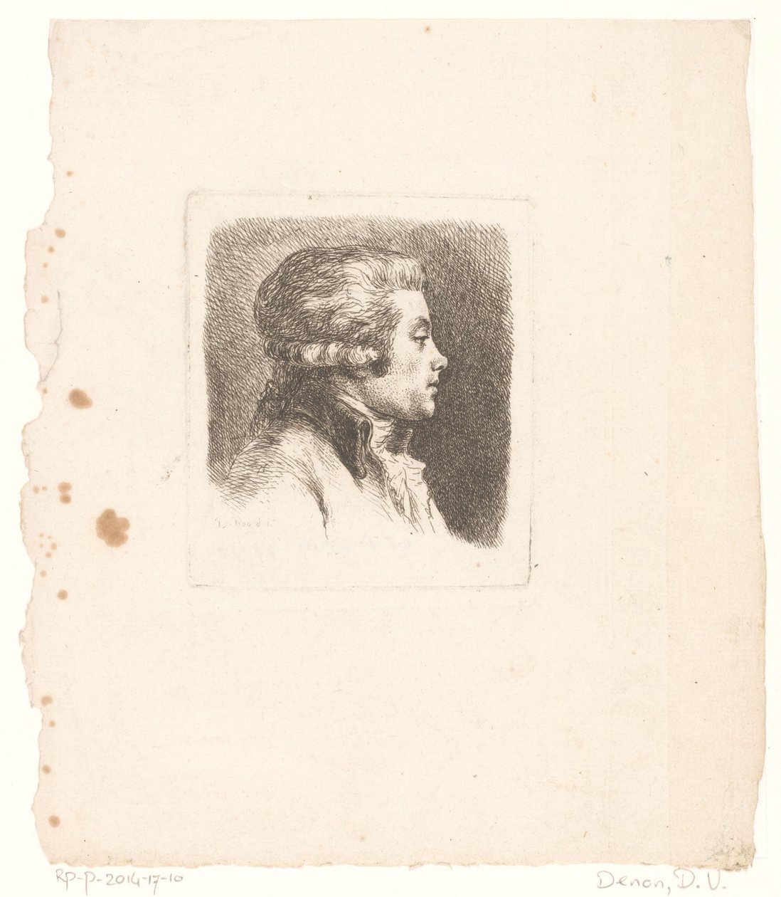 Porträtt av det franska tryckta förlaget N.C. Aubourg av Dominique Vivant Denon (baron)