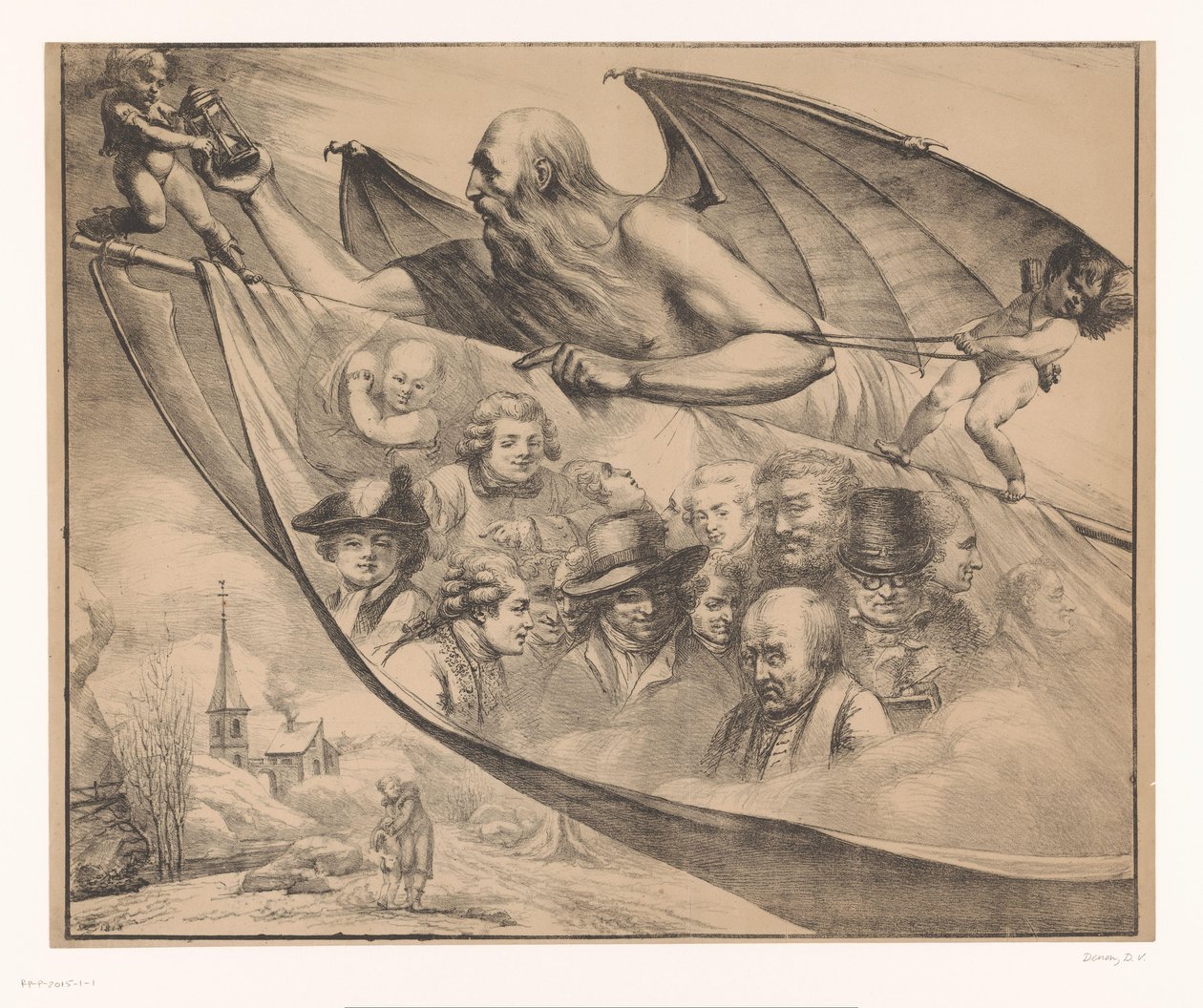 Fader Tid visar minnen av Vivant Denon Les Souvenirs de Vivant Denon évoques par le Temps av Dominique Vivant Denon (baron)