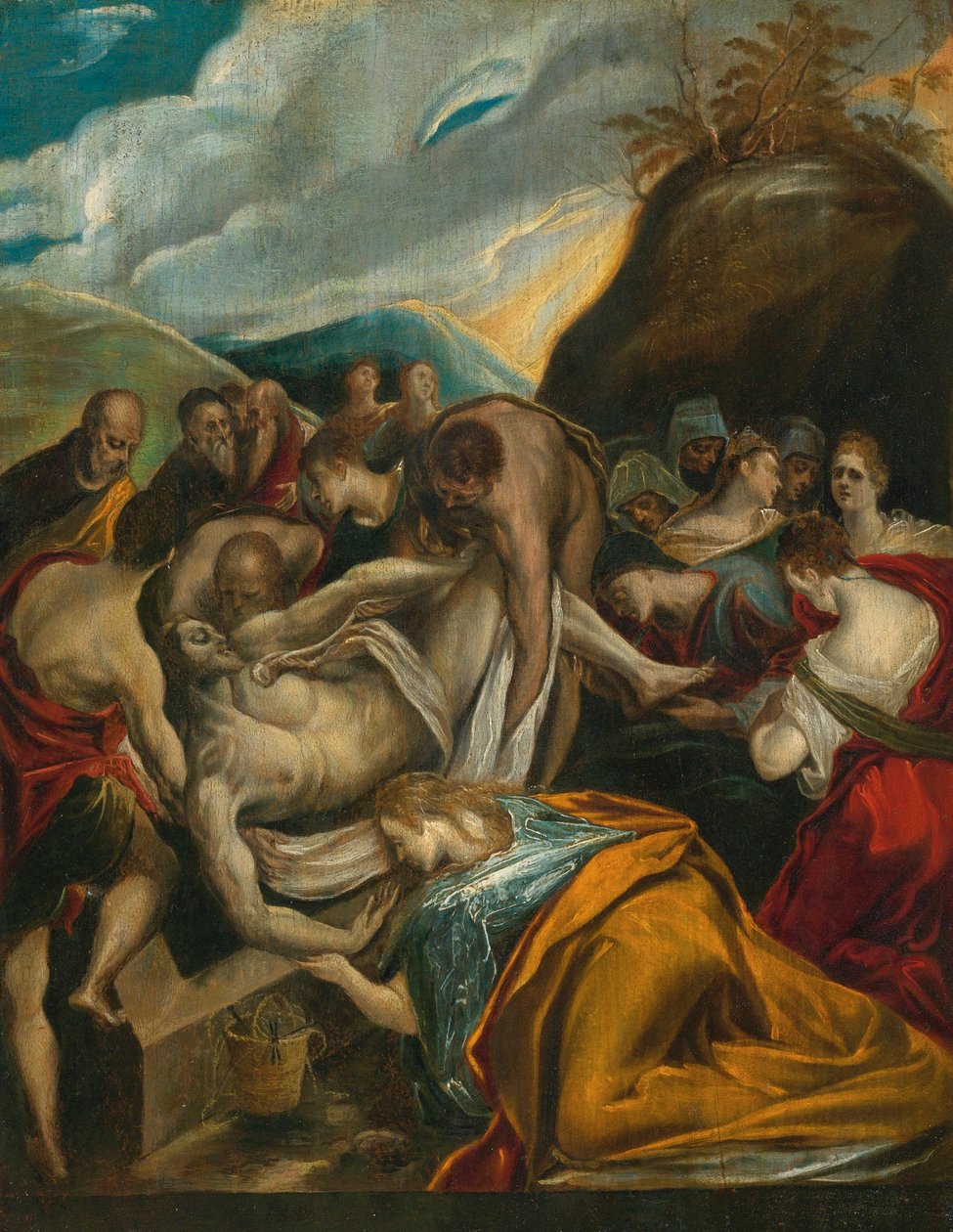 The entombment of Christ av El Greco