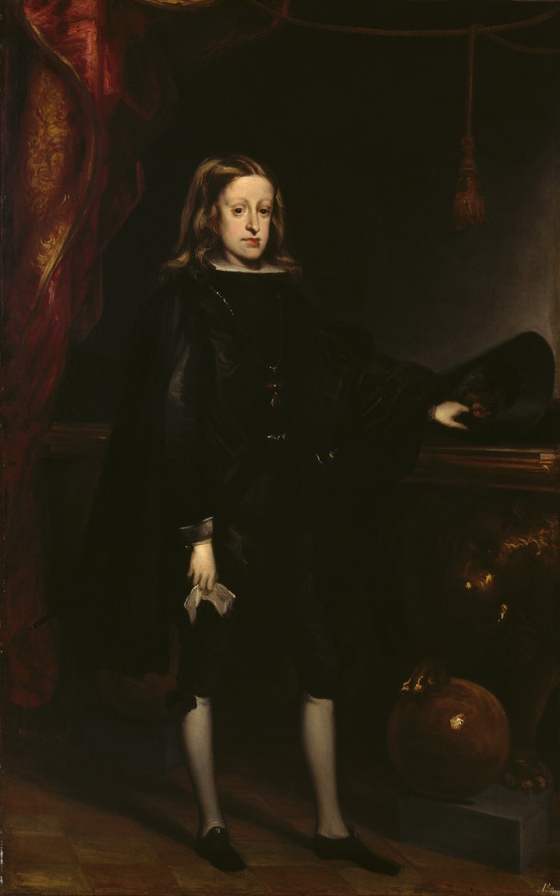 Karl II, kung av Spanien, ca 1673 (olja på duk) av Don Juan Carreno de Miranda
