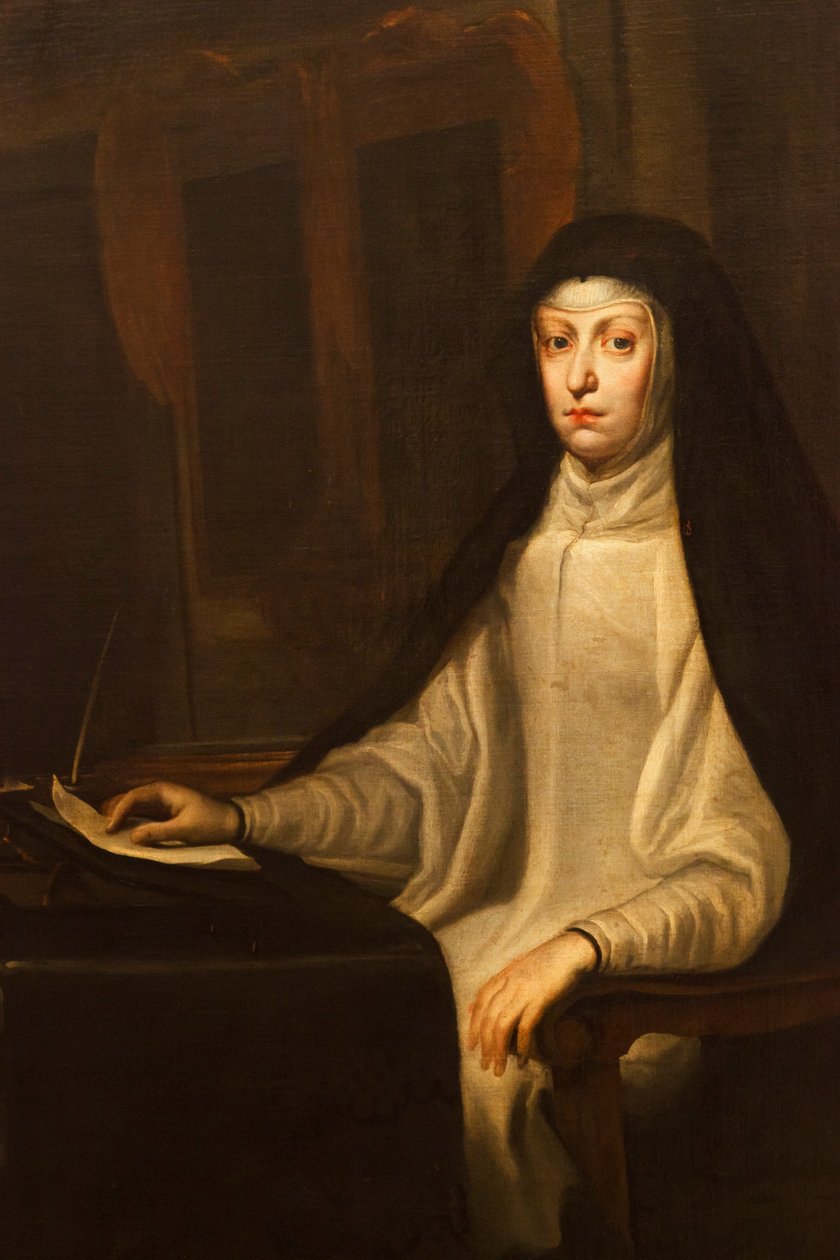 Mariana av Österrike (detalj) av Don Juan Carreno de Miranda